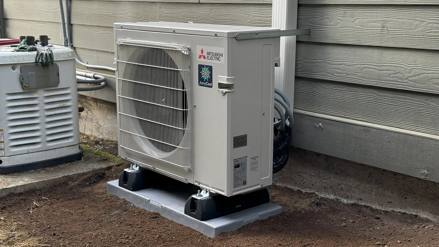 Ductless heat pump — outdoor unit